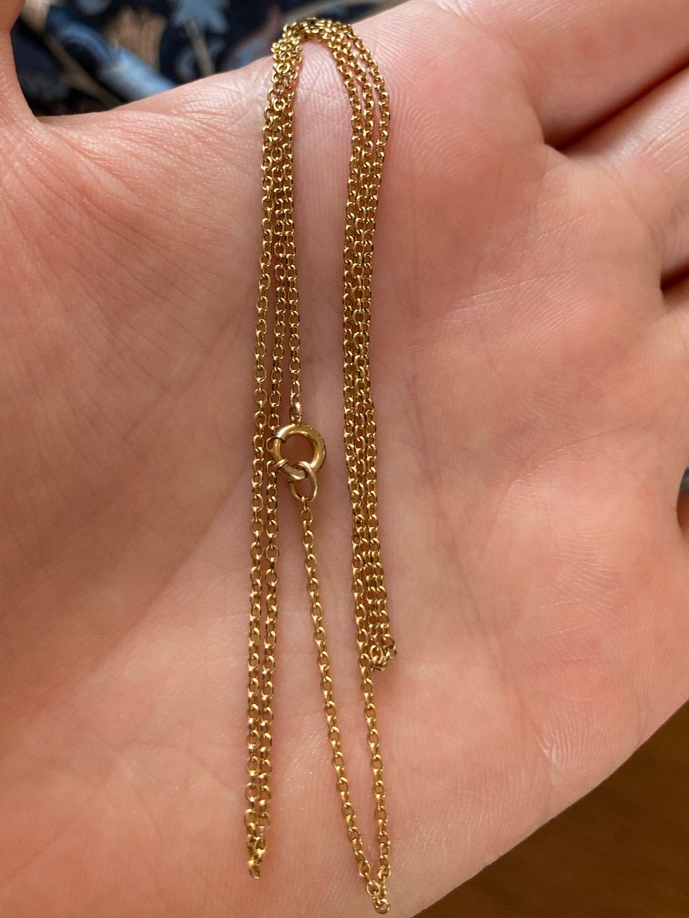 Antique Edwardian 12K Gold-Filled Necklace Chain 19.25” Length - Picture 6 of 9